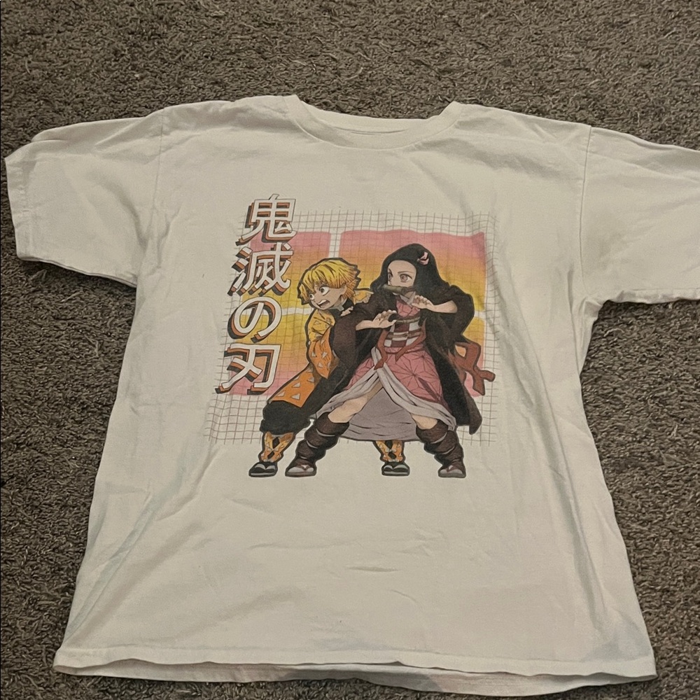 Anime Graphic Kids T-Shirt - White